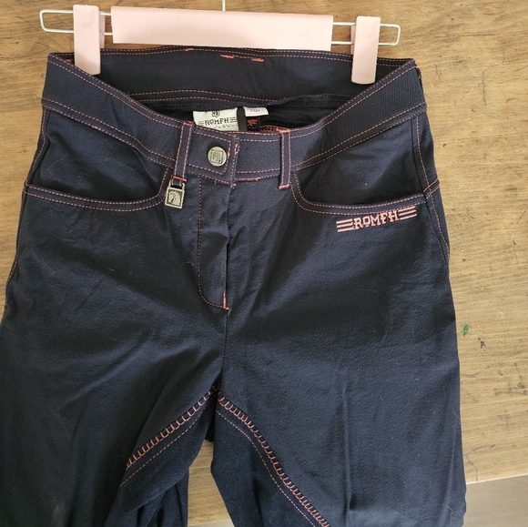 Romfh 'Sarafina' Full Seat Breeches in Navy, Women's 26 R - Picture 4 of 9